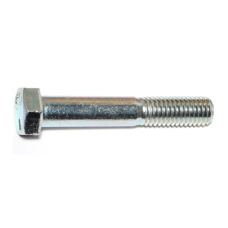 Midwest Fastener Grade 5, 1/2"-13 Hex Head Cap Screw, Zinc Plated Steel, 3 in L, 5 PK 60027
